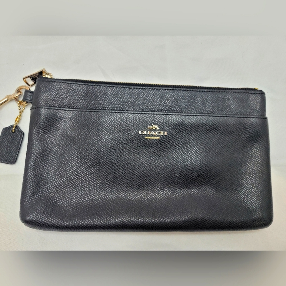 Coach large wristlet clutch.
